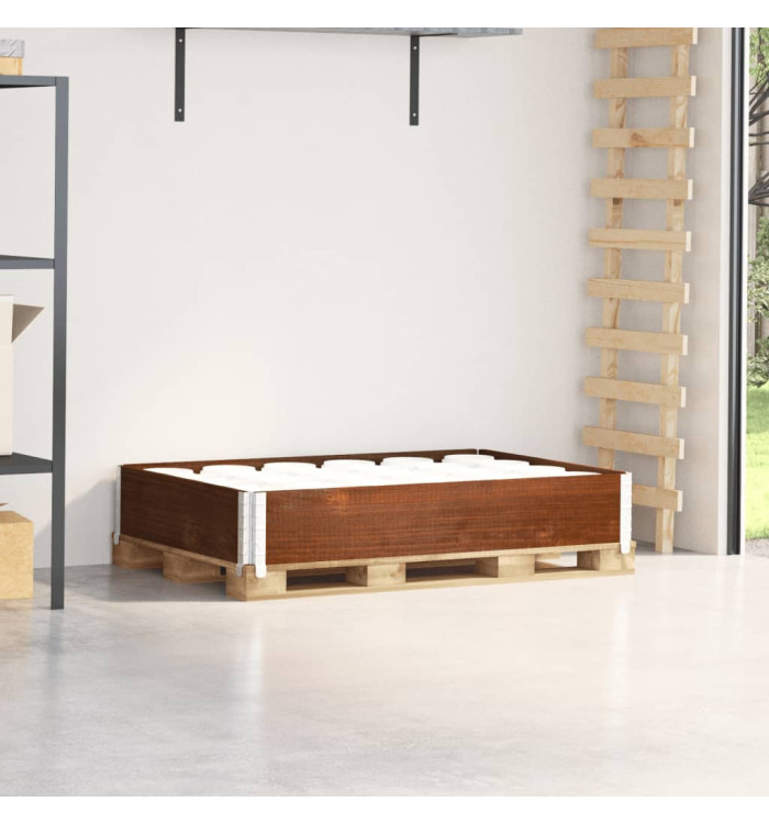 Collier de palette marron 120x80 cm bois de pin solide | Mobilier & Déco