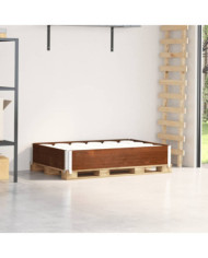 Collier de palette marron 120x80 cm bois de pin solide | Mobilier & Déco
