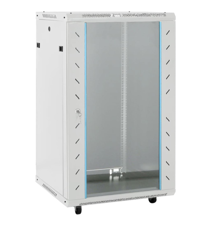 Coffret de réseau 18U 19" IP20 gris 60x60x100 cm | Mobilier & Déco