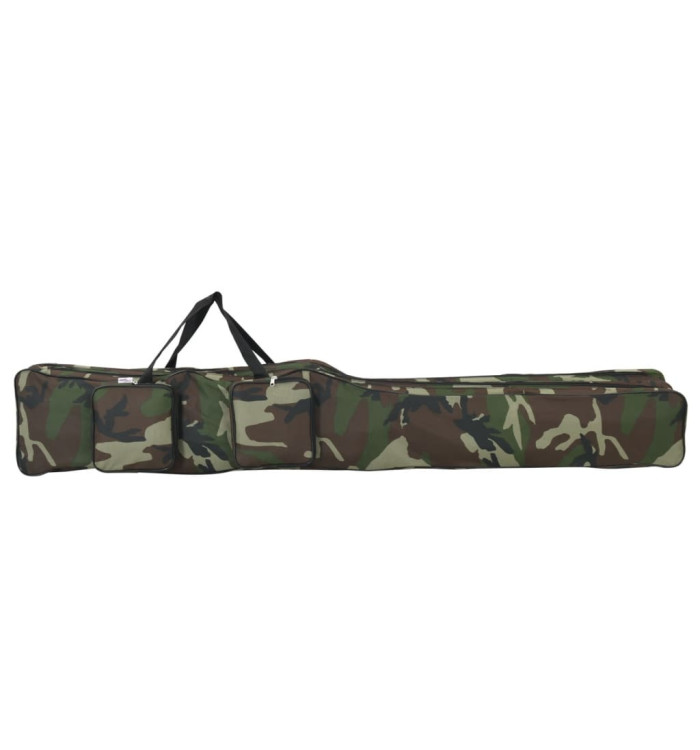 Sac de canne à pêche vert camouflage 150 cm tissu oxford | Mobilier & Déco