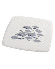RIDDER Tapis de douche Helgoland 54x54 cm blanc et bleu | Mobilier & Déco