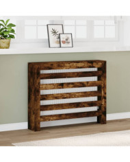 Cache-radiateur chêne fumé 104x20x82 cm bois d'ingénierie | Mobilier & Déco