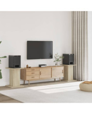 Supports de haut-parleurs 2 pcs chêne sonoma bois d'ingénierie | Mobilier & Déco
