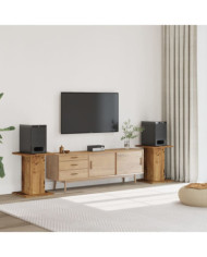 Supports de haut-parleurs 2 pcs vieux bois bois d'ingénierie | Mobilier & Déco