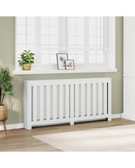 Cache-radiateur blanc 175x20x82 cm bois d'ingénierie | Mobilier & Déco