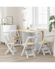 Chaises à manger pliables lot de 4 Corona bois massif de pin | Mobilier & Déco