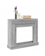  Cadre de cheminée sonoma gris 100x30x87,5 cm bois d'ingénierie | Mobilier & Déco