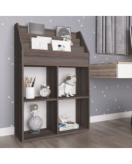 Porte-revue pour enfants Gris et chêne sonoma Bois d'ingénierie | Mobilier & Déco