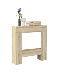  Cadre de cheminée chêne sonoma 81x18x82 cm bois d'ingénierie | Mobilier & Déco