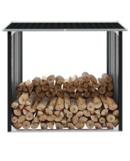 Abri de stockage à bois Acier galvanisé 172x91x154cm Anthracite | Mobilier & Déco