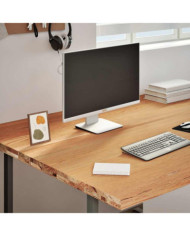 Dessus de bureau marron clair bois chêne massif rectangulaire | Mobilier & Déco