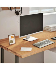 Dessus de bureau marron clair bois chêne massif rectangulaire | Mobilier & Déco