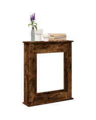  Cadre de cheminée chêne fumé 75x20x87,5 cm bois d'ingénierie | Mobilier & Déco