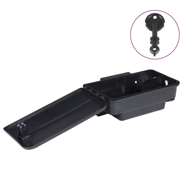Pièges à souris 12 pcs noir 22x12,5x7,5 cm | Mobilier & Déco