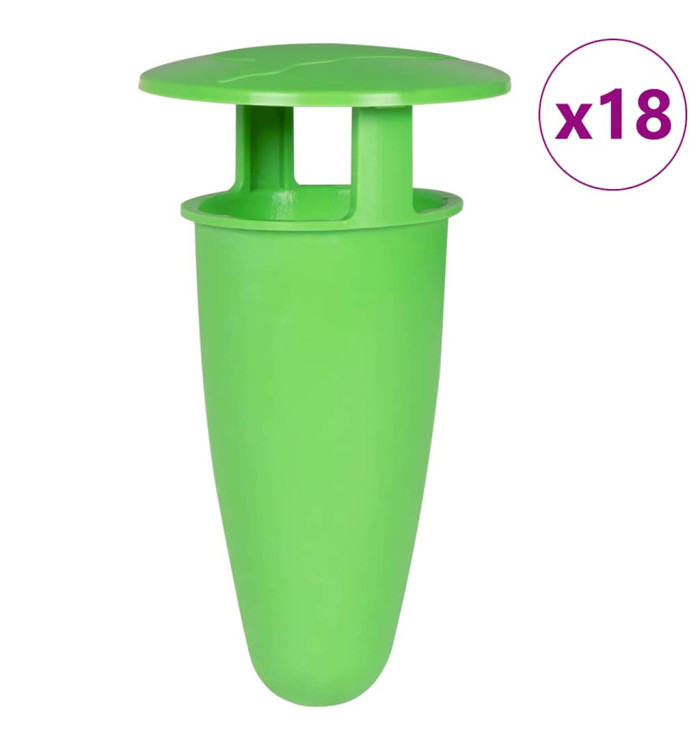 Pièges à limaces et escargots 18 pcs vert | Mobilier & Déco