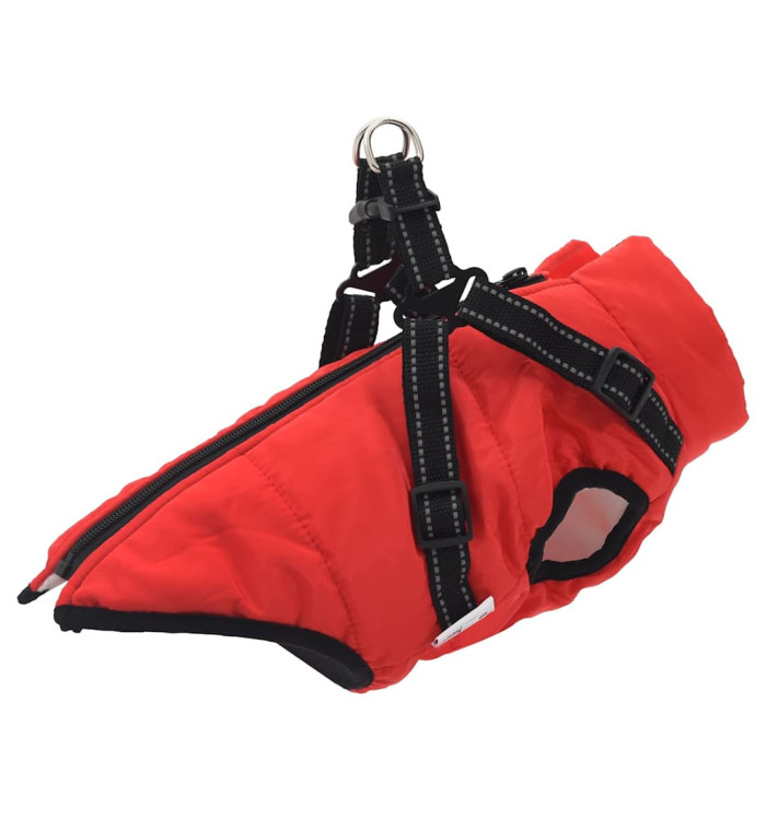 Manteau pour chiens avec harnais imperméable réfléchissant L36 | Mobilier & Déco