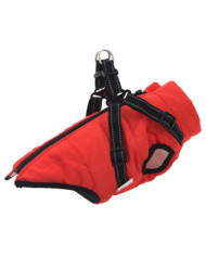 Manteau pour chiens avec harnais imperméable réfléchissant L36 | Mobilier & Déco