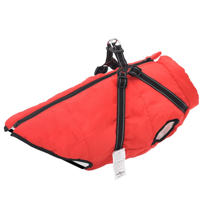 Manteau pour chiens avec harnais imperméable réfléchissant L44 | Mobilier & Déco