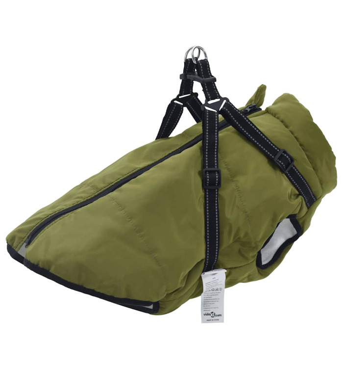 Manteau pour chiens avec harnais imperméable réfléchissant L44 | Mobilier & Déco