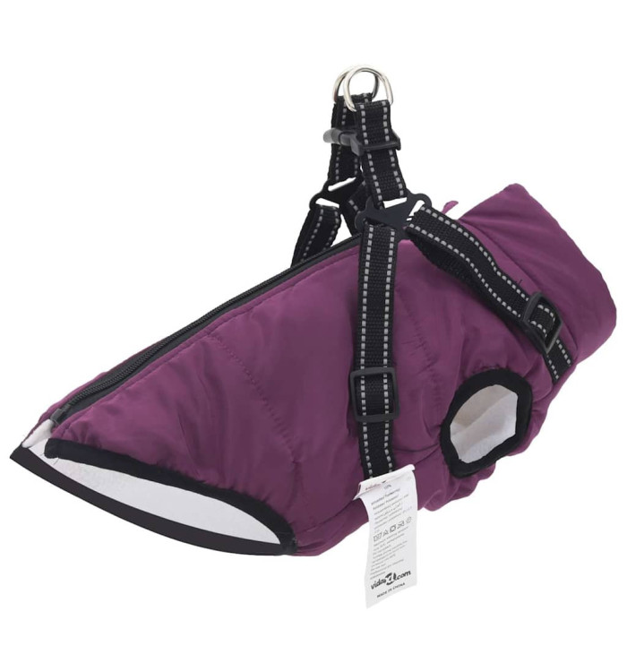 Manteau pour chiens avec harnais imperméable réfléchissant L36 | Mobilier & Déco