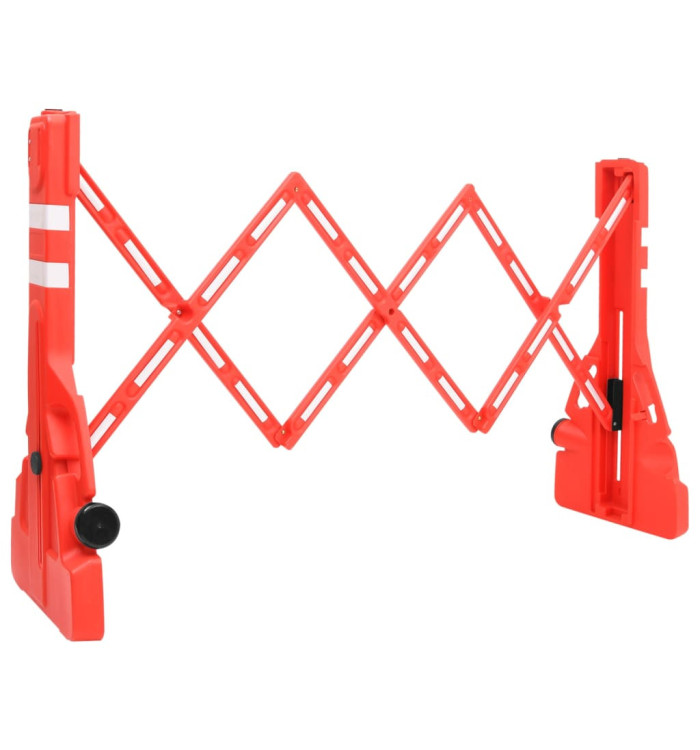 Barrière de circulation pliable Rouge 210x50x105 cm | Mobilier & Déco
