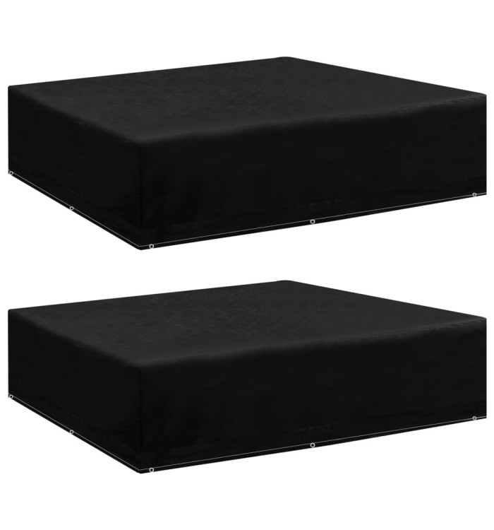 Housses de salon de jardin 2 pcs 8 œillets 200x200x70 cm | Mobilier & Déco