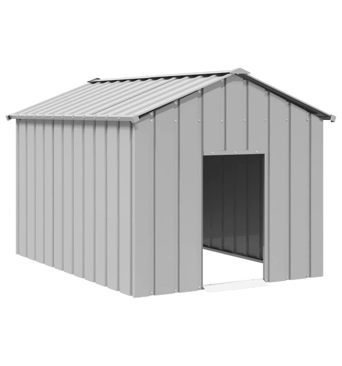 Niche pour chien avec toit noir 113x153x101 cm acier galvanisé | Mobilier & Déco