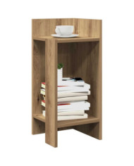 Tables d'appoint 2pcs avec étagère chêne artisanal 25,5x27x60cm | Mobilier & Déco