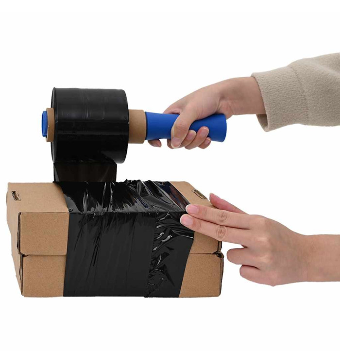 Films étirables 10 pcs noir 23 μm 10 cm x 150 m | Mobilier & Déco