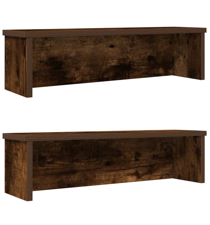  Étagères de cuisine empilables 2 pcs chêne fumé 60x15x16 cm | Mobilier & Déco