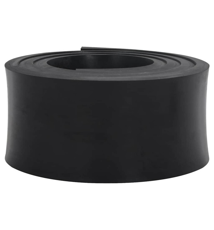 Bordure en caoutchouc de chasse-neige noir 300x15x2 cm | Mobilier & Déco