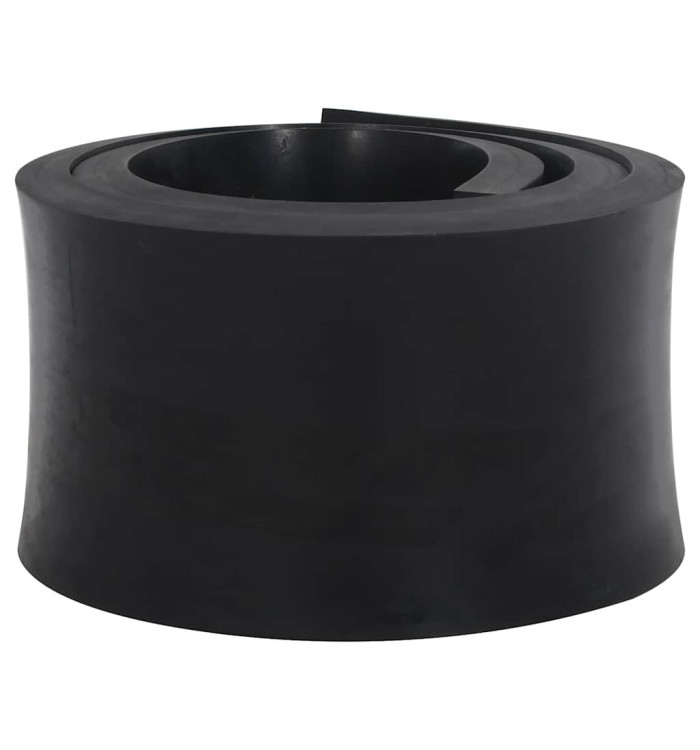 Bordure en caoutchouc de chasse-neige noir 200x15x2 cm | Mobilier & Déco