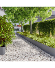 Bordures pelouse 20pcs anthracite 25x103cm acier laminé à froid | Mobilier & Déco