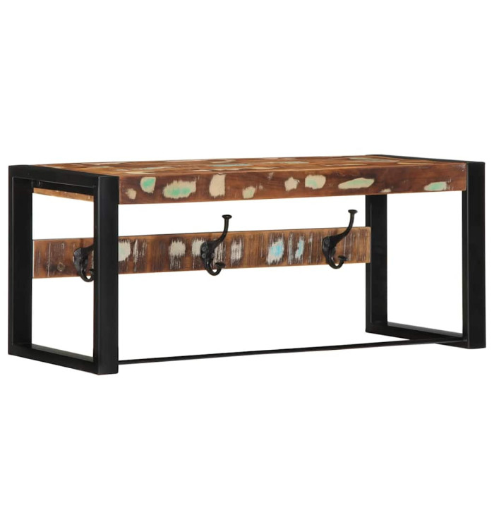 Porte-manteau multicolore 80x35x35 cm bois massif récupération | Mobilier & Déco
