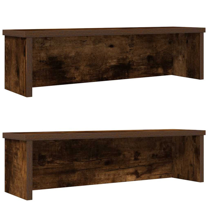  Étagères de cuisine empilables 2 pcs chêne fumé 50x15x16 cm | Mobilier & Déco