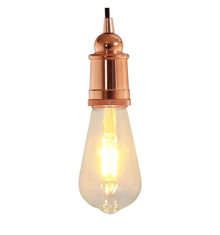 Douilles de lampe 2 pcs bronze or rose E27 | Mobilier & Déco
