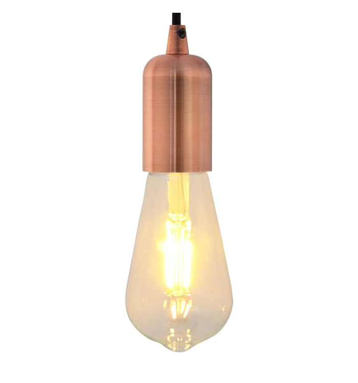 Douilles de lampe 2 pcs bronze rouge E27 | Mobilier & Déco