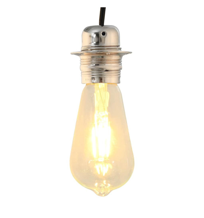 Douilles de lampe 2 pcs nickel satiné E27 | Mobilier & Déco