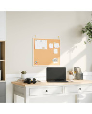 Tableau en liège avec cadre bois de pin massif 60x55 cm | Mobilier & Déco
