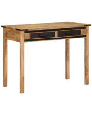 Bureau 100x50x75 cm bois de manguier brut massif | Mobilier & Déco