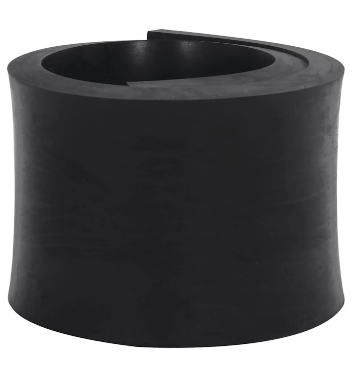 Bordure en caoutchouc de chasse-neige noir 80x15x2 cm | Mobilier & Déco