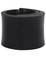 Bordure en caoutchouc de chasse-neige noir 80x15x2 cm | Mobilier & Déco