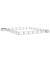 Parc pour chien 32panneaux Noir 100x50cm Acier enduit de poudre | Mobilier & Déco