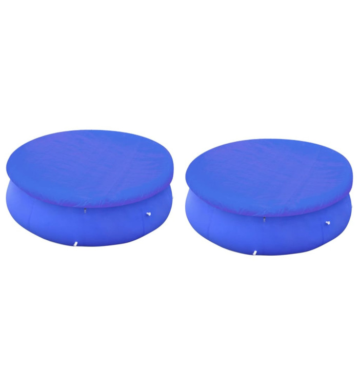 Couvertures de piscines rondes hors sol de 300 cm 2 pcs | Mobilier & Déco