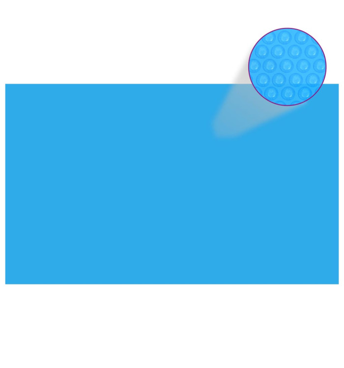 Couverture de piscine rectangulaire 1000x600 cm PE Bleu | Mobilier & Déco