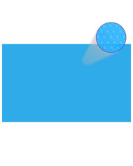 Couverture de piscine rectangulaire 1000x600 cm PE Bleu | Mobilier & Déco