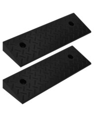 Rampes de bordure 2 pcs 50x17,5x5 cm Caoutchouc | Mobilier & Déco