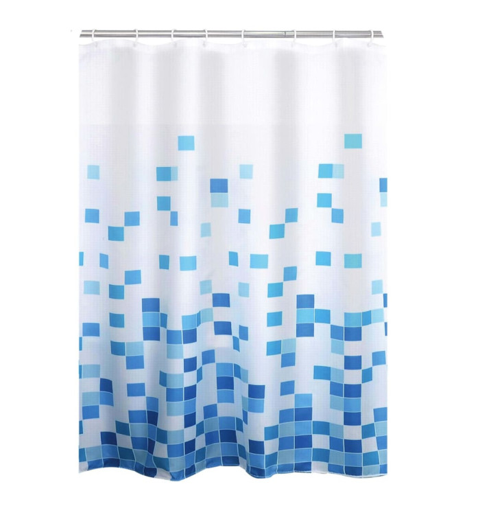 RIDDER Rideau de douche Cubes Textile | Mobilier & Déco