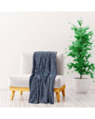 Couverture gris ultime 130x170 cm polyester | Mobilier & Déco