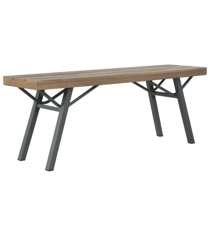 Banc de jardin 120 cm Bois d'acacia solide | Mobilier & Déco